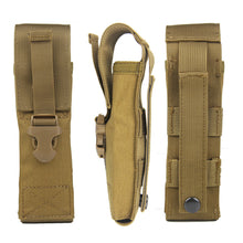 Load image into Gallery viewer, Outdoor Tactical Molle Waist Hanging Flashlight Holster Multifunctional Military Fan Attachment Knife Bag Swinging Stick Package Field Portable Tool Backpack
