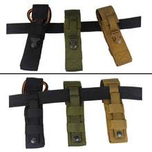 Load image into Gallery viewer, Outdoor Tactical Molle Waist Hanging Flashlight Holster Multifunctional Military Fan Attachment Knife Bag Swinging Stick Package Field Portable Tool Backpack
