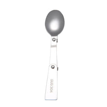 Load image into Gallery viewer, 304 Stainless Steel Foldable Cutlery Outdoor Three-Fold Welded Spoon Fork Picnic Camping Travel Portable Creative Tableware With Storage Box
