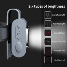 Load image into Gallery viewer, LED Silicone Clothespin Running Light Multi-Purpose Camping Night Riding Fishing Walking Dog Waterproof Safety Warning Light Portable With Magnetic Suction Usb Rechargeable Head Wearing Burner
