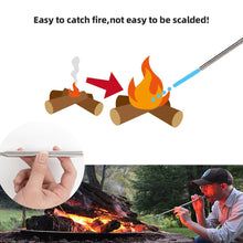 Load image into Gallery viewer, Stainless Steel Fire Blowing Tube 8 Sections Retractable Collapsible Mouth Blowpipe Efficient Small Portable Outdoor Camping Fire Tool Picnic Equipment
