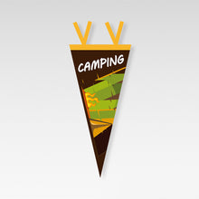 Load image into Gallery viewer, Outdoor Camping Tent Pennant Picnic Canopy Atmosphere Decorations Camp Hanging Flags Holiday Scene Felt Bunting
