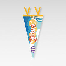 Load image into Gallery viewer, Outdoor Camping Tent Pennant Picnic Canopy Atmosphere Decorations Camp Hanging Flags Holiday Scene Felt Bunting
