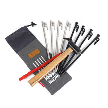 Load image into Gallery viewer, 20CM Ground Nail Storage Bag Outdoor Camping Tent Nail Pull Bag Fragmentary Tools Oxford Cloth Storage Package
