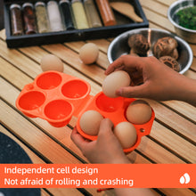 Load image into Gallery viewer, Outdoor 4 Grid Egg Box Simulation Egg Tray Portable Picnic Camping Henapple Protection Case Household Anti-Fall Storage Box
