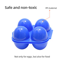 Load image into Gallery viewer, Outdoor 4 Grid Egg Box Simulation Egg Tray Portable Picnic Camping Henapple Protection Case Household Anti-Fall Storage Box
