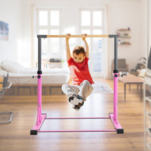 Load image into Gallery viewer, Gymnastic Bar Set Gymnastics Horizontal Bar Gymnastics Kip Bar for Kids Home Use Pink
