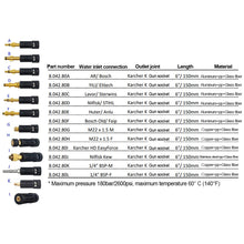 Load image into Gallery viewer, Pressure Washer Connector Adapter for Connect M22 Lance Wand to Karcher Water Gun Female Adapter Fit for AR/Interskol/Lavor/Bosche/Huter/Karcher
