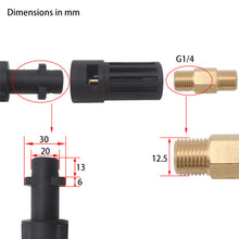 Load image into Gallery viewer, Pressure Washer Connector Adapter for Connect M22 Lance Wand to Karcher Water Gun Female Adapter Fit for AR/Interskol/Lavor/Bosche/Huter/Karcher
