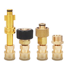Load image into Gallery viewer, 1/4" Quick Pressure Washer Quick Connector 1/4" to Spray Gun Wand Lance Bayonet Adapter Disconnect Release Fitting for Karcher

