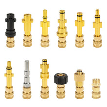 Load image into Gallery viewer, 1/4" Quick Pressure Washer Quick Connector 1/4" to Spray Gun Wand Lance Bayonet Adapter Disconnect Release Fitting for Karcher
