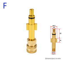 Load image into Gallery viewer, 1/4" Quick Pressure Washer Quick Connector 1/4" to Spray Gun Wand Lance Bayonet Adapter Disconnect Release Fitting for Karcher
