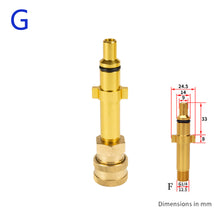 Load image into Gallery viewer, 1/4" Quick Pressure Washer Quick Connector 1/4" to Spray Gun Wand Lance Bayonet Adapter Disconnect Release Fitting for Karcher
