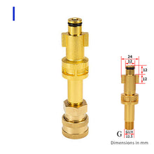 Load image into Gallery viewer, 1/4" Quick Pressure Washer Quick Connector 1/4" to Spray Gun Wand Lance Bayonet Adapter Disconnect Release Fitting for Karcher

