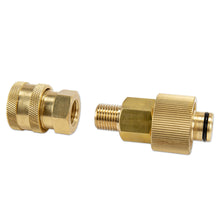 Load image into Gallery viewer, 1/4" Quick Pressure Washer Quick Connector 1/4" to Spray Gun Wand Lance Bayonet Adapter Disconnect Release Fitting for Karcher
