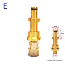 Load image into Gallery viewer, 1/4" Quick Pressure Washer Quick Connector 1/4" to Spray Gun Wand Lance Bayonet Adapter Disconnect Release Fitting for Karcher
