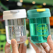 Load image into Gallery viewer, 300ml Water Bottle Leak Proof Sports Bottles Portable Plastic Tea Cups Outdoor Water Bottle Girls and Kids Drinkware
