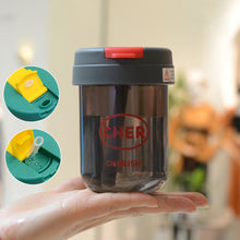 Load image into Gallery viewer, 300ml Water Bottle Leak Proof Sports Bottles Portable Plastic Tea Cups Outdoor Water Bottle Girls and Kids Drinkware
