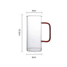 Load image into Gallery viewer, 1Pc Square Glass Mug Breakfast Milk Coffee Cup Microwave Safe Transparent Party Beer Mug Coffee Mug Drinkware Glass
