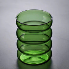 Load image into Gallery viewer, 1Pc Creative Glass Cup Heat-resistant Tumbler Drinkware Tea Juice Milk Coffee Mug Home Water Glasses Ripple Mug 300ml
