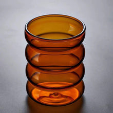 Load image into Gallery viewer, 1Pc Creative Glass Cup Heat-resistant Tumbler Drinkware Tea Juice Milk Coffee Mug Home Water Glasses Ripple Mug 300ml
