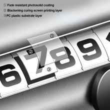 Load image into Gallery viewer, Solar Car Parking Number Plate Luminous Auto Parking Card Temporary Stop Phone Number Card For Car Decoration Accessory
