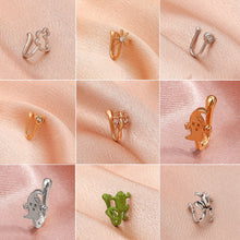 Load image into Gallery viewer, Non-perforated Adjustable U-shaped Nose Clip Star Love Insect Nose Ring Fashion Creative Nasal Ornament Jewelry Accessory

