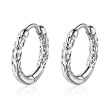 Load image into Gallery viewer, Stylish Minimalist Geometric Circle Earrings Exquisite Pattern Texture Earrings Ear Studs Women Jewelry Accessories
