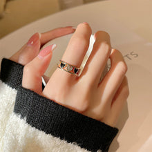 Load image into Gallery viewer, Love Shining Micro Diamond Hollow Out Ring Fashion Opening Adjustable Alloy Ring Women Jewelry Accessory
