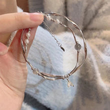 Load image into Gallery viewer, Fish Tail Splicing Bracelet Minimalist Temperamental Fishtail Pendant Love Pendant Spliced Bracelet Jewelry Accessory
