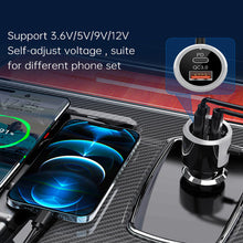 Load image into Gallery viewer, BC71 Car FM Transmitter Car Charger Bluetooth 5.0 QC 3.0 Fast Charge PD Car Charger MP3 Music Player Ambient Light TF Card

