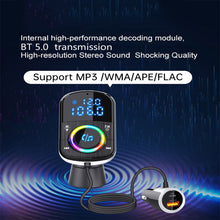 Load image into Gallery viewer, BC71 Car FM Transmitter Car Charger Bluetooth 5.0 QC 3.0 Fast Charge PD Car Charger MP3 Music Player Ambient Light TF Card
