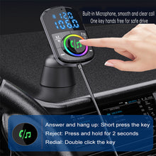 Load image into Gallery viewer, BC71 Car FM Transmitter Car Charger Bluetooth 5.0 QC 3.0 Fast Charge PD Car Charger MP3 Music Player Ambient Light TF Card
