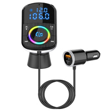Load image into Gallery viewer, BC71 Car FM Transmitter Car Charger Bluetooth 5.0 QC 3.0 Fast Charge PD Car Charger MP3 Music Player Ambient Light TF Card
