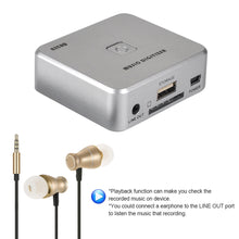 Load image into Gallery viewer, Ezcap Audio Capture Recorder Music Digitizer 3.5mm RCA IN Ports Save into SD Card USB Disk MP3 File with Remote Controller
