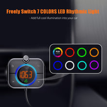 Load image into Gallery viewer, Car Bluetooth 5.0 MP3 Player AUX Audio Lossless Sound Music Receiver Handsfree Call FM Transmitter PD20W QC3.0 Fast Charger Mic
