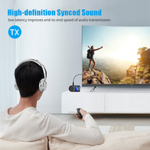 Load image into Gallery viewer, 3 in 1 Bluetooth-compatible 5.0 Transmitter and Receiver Wireless Bluetooth-compatible Adapter with Display Screen Low Latency
