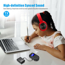 Load image into Gallery viewer, 3 in 1 Bluetooth-compatible 5.0 Transmitter and Receiver Wireless Bluetooth-compatible Adapter with Display Screen Low Latency
