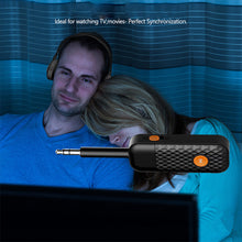 Load image into Gallery viewer, Bluetooth Audio Transmitter Portable Mini 3.5MM Lossless Stereo Wirleless Adapter Dongle For PC TV Bluetooth Earphone
