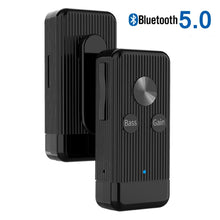 Load image into Gallery viewer, Aux Bluetooth 5.0 Audio Receiver 3.5mm Jack Portable Clip Wireless Bass Hifi Stereo Headphones Adapter Support TF Card Play
