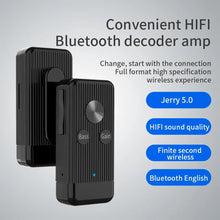 Load image into Gallery viewer, Aux Bluetooth 5.0 Audio Receiver 3.5mm Jack Portable Clip Wireless Bass Hifi Stereo Headphones Adapter Support TF Card Play
