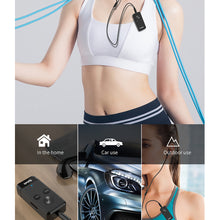 Load image into Gallery viewer, Aux Bluetooth 5.0 Audio Receiver 3.5mm Jack Portable Clip Wireless Bass Hifi Stereo Headphones Adapter Support TF Card Play
