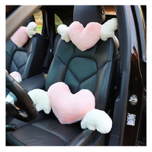 Load image into Gallery viewer, Universal Car Headrest Plush Love Neck Pillow Seat Heart-Shaped Waist Lumbar Pillow Support Cushion Accessories
