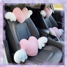 Load image into Gallery viewer, Universal Car Headrest Plush Love Neck Pillow Seat Heart-Shaped Waist Lumbar Pillow Support Cushion Accessories

