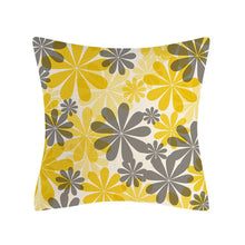 Load image into Gallery viewer, Summer Flowers Printed Throw Pillow Covers Cotton Linen Cushion Cover Pillowcase for Couch Sofa Bed Car 18 X 18 Inch Set of 4
