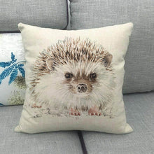 Load image into Gallery viewer, Grey Animal Style Throw Pillow Covers Pillows Cases Cotton Linen 18x18 Inch Square Cushion Cover for Sofa Bedroom Car Home Decor
