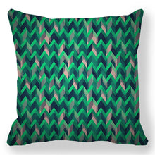 Load image into Gallery viewer, Light Blue Geometric Design Throw Pillow Covers 18 x 18 Inch Cushion Cover Square Pillowcase for Couch Sofa Bed Home Decor

