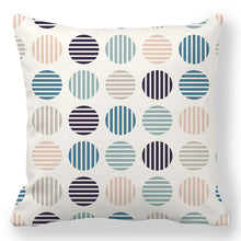 Load image into Gallery viewer, Light Blue Geometric Design Throw Pillow Covers 18 x 18 Inch Cushion Cover Square Pillowcase for Couch Sofa Bed Home Decor
