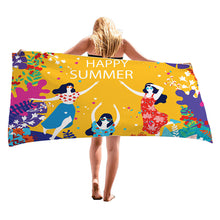 Load image into Gallery viewer, Summer Beach Vacation Microfiber Beach Towel Sand Free Lightweigh Quick Dry Super Absorbent for Travel Pool Yoga Gym Sports
