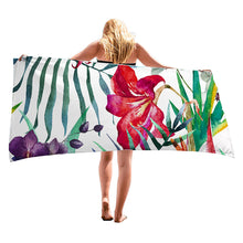 Load image into Gallery viewer, Summer Tropical Flower Tree Microfiber Beach Towels Sand Free Quick Dry Super Absorbent Beach Towel for Adults Girls Women
